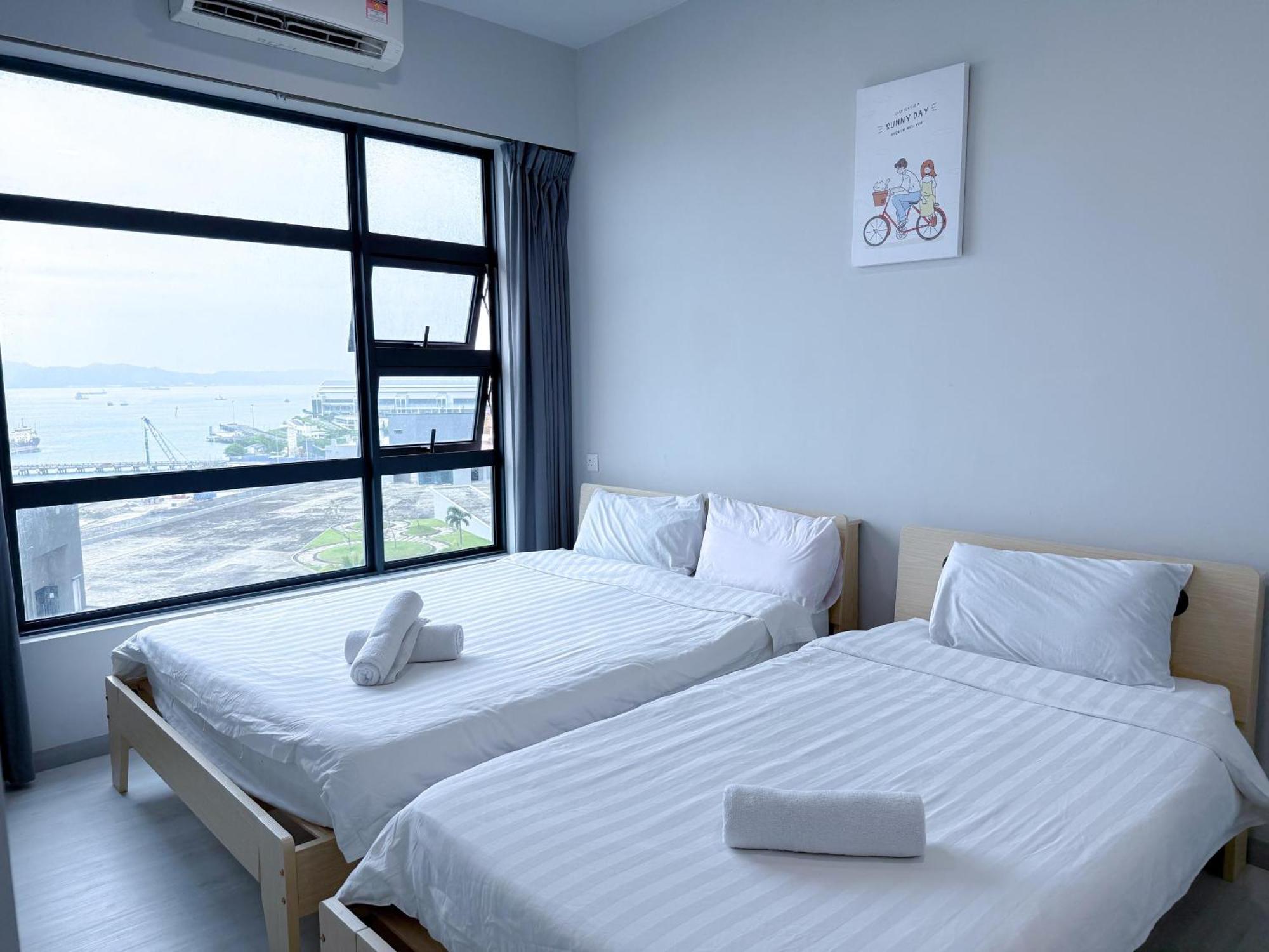 קוטה קינבלו Vv Homestay Jesselton Quay Surla Sabah Mall Kk 亚庇贵赴行馆 מראה חיצוני תמונה